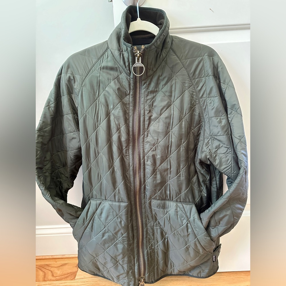 -  men’s Barbour polar quilt. Olive size Medium